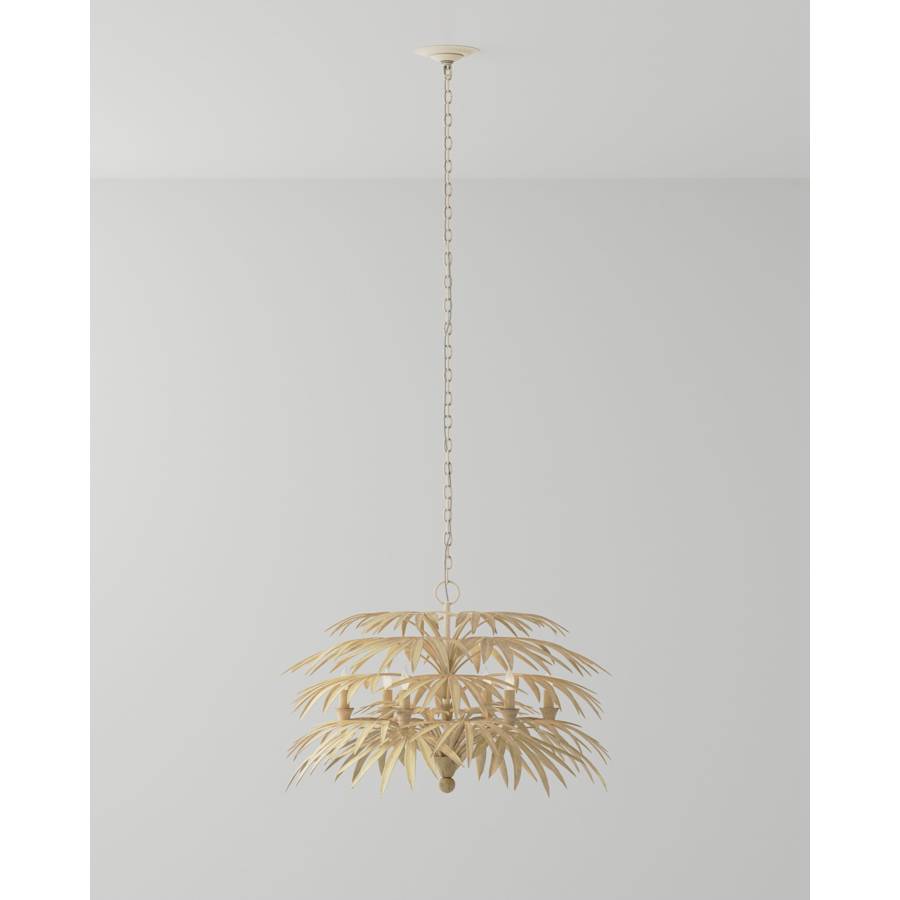 Currey and Company Calliope 5 Light 32" Wide Wrought Iron Abstract Chandelier