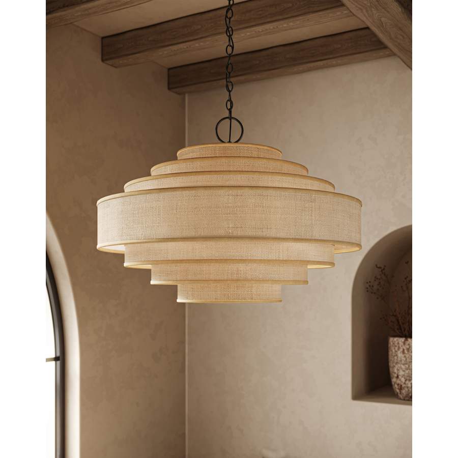 Currey and Company Maura 6 Light 30" Wide Chandelier