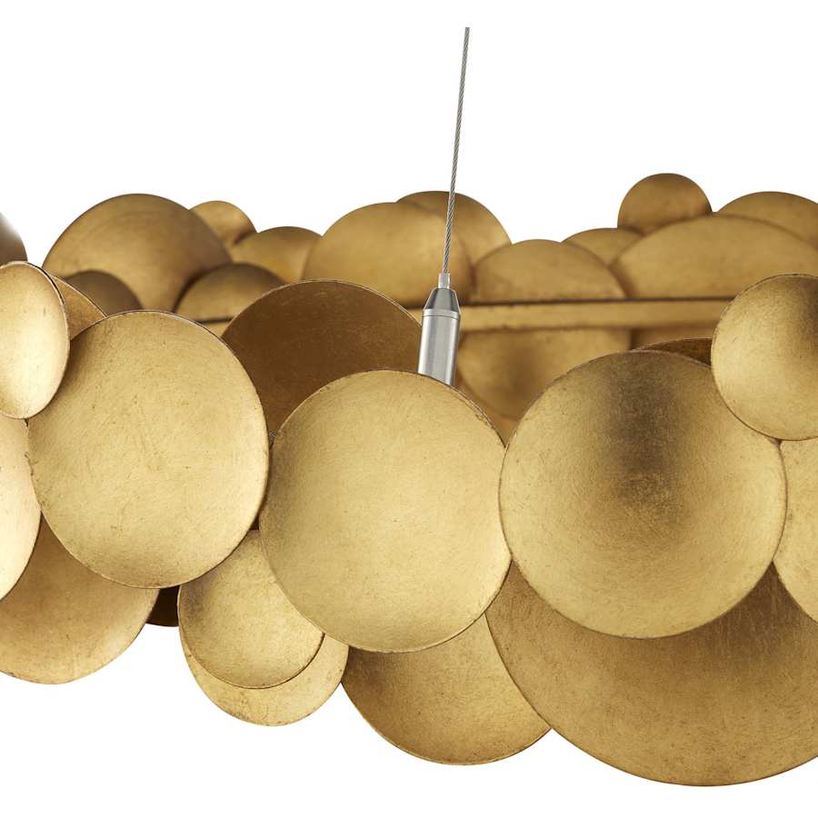 Currey and Company Lavengro 32" Wide LED Ring Chandelier