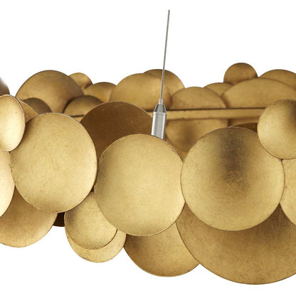 Currey and Company Lavengro 32" Wide LED Ring Chandelier