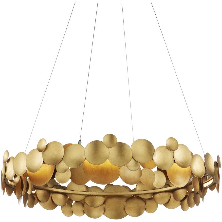 Currey and Company Lavengro 32" Wide LED Ring Chandelier