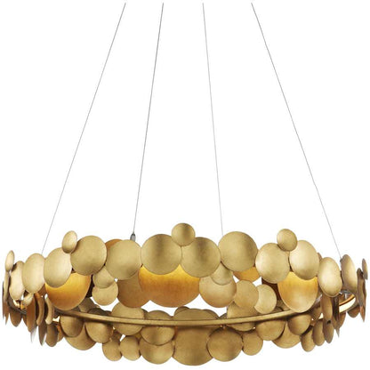 Currey and Company Lavengro 32" Wide LED Ring Chandelier