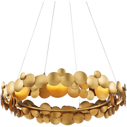 Currey and Company Lavengro 32" Wide LED Ring Chandelier
