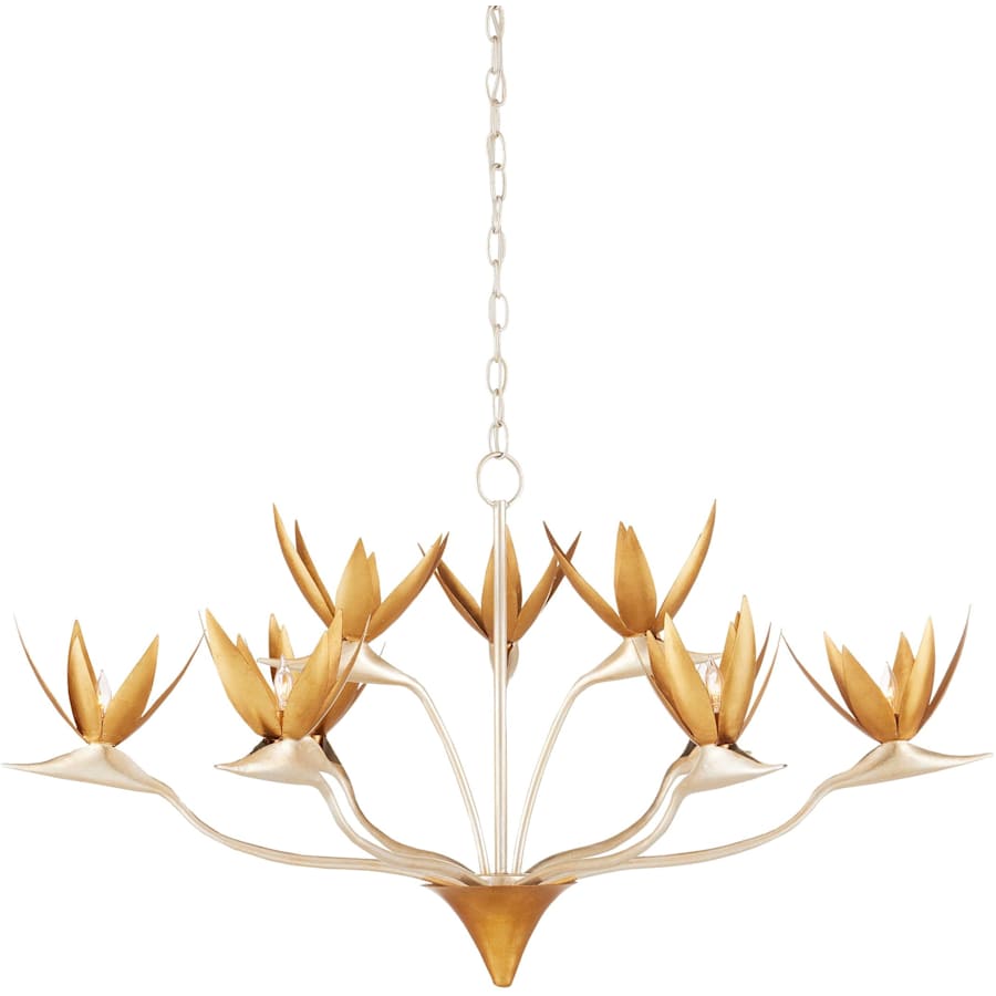 Currey and Company Paradiso 40" Wide Floral Chandelier