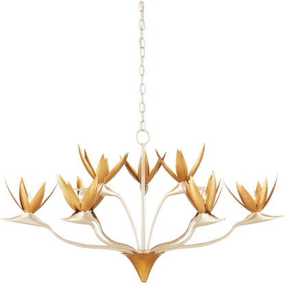 Currey and Company Paradiso 40" Wide Floral Chandelier