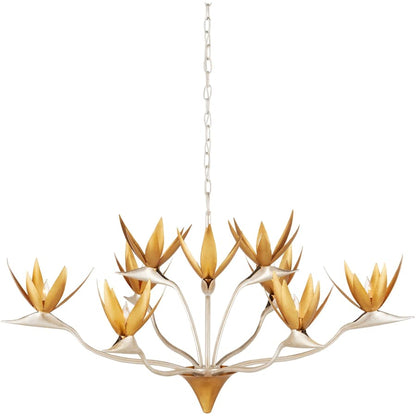 Currey and Company Paradiso 40" Wide Floral Chandelier