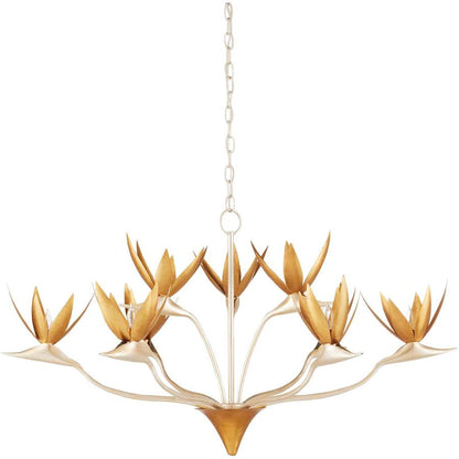 Currey and Company Paradiso 40" Wide Floral Chandelier