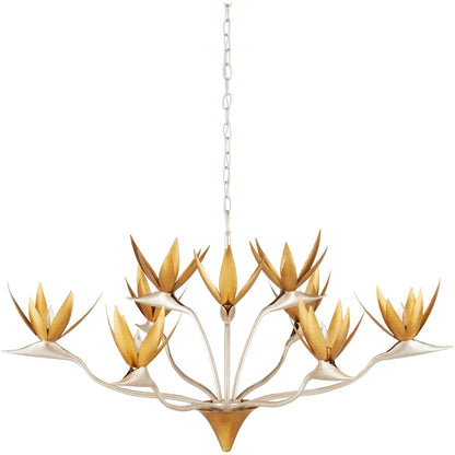 Currey and Company Paradiso 40" Wide Floral Chandelier
