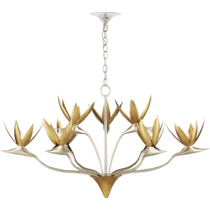 Currey and Company Paradiso 40" Wide Floral Chandelier