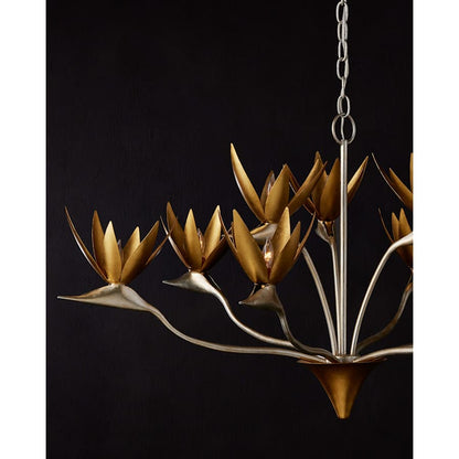 Currey and Company Paradiso 40" Wide Floral Chandelier