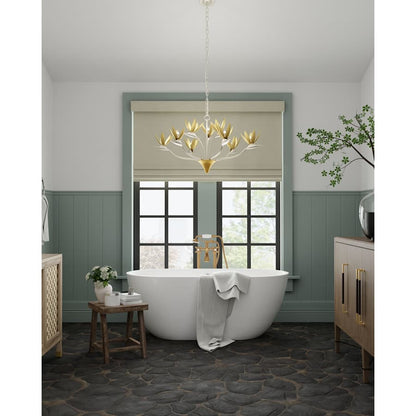 Currey and Company Paradiso 40" Wide Floral Chandelier