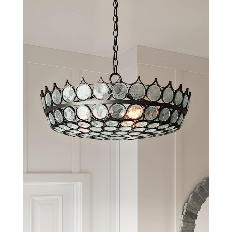 Currey and Company Augustus 6 Light 26" Wide Chandelier