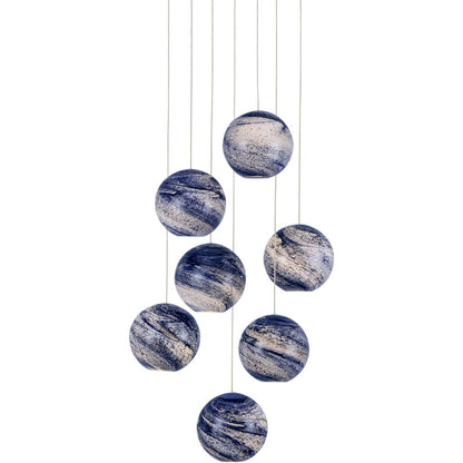 Currey and Company Palatino 7 Light 16" Wide Multi Light Pendant