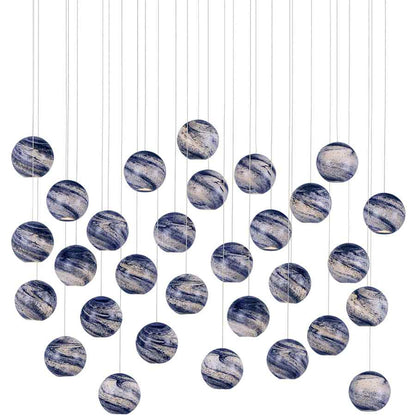 Currey and Company Palatino 30 Light 54" Wide Linear Pendant
