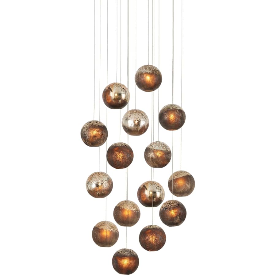Currey and Company Pathos 15 Light 24" Wide Multi Light Pendant