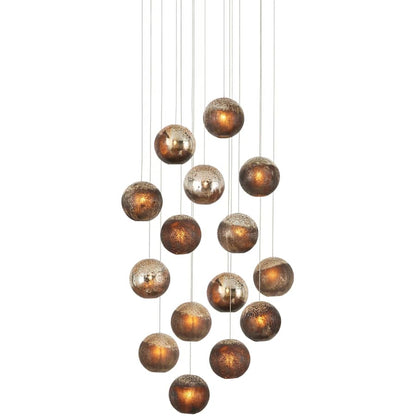 Currey and Company Pathos 15 Light 24" Wide Multi Light Pendant