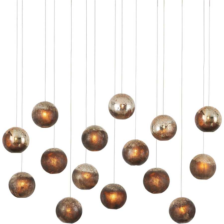 Currey and Company Pathos 15 Light 48" Wide Linear Pendant
