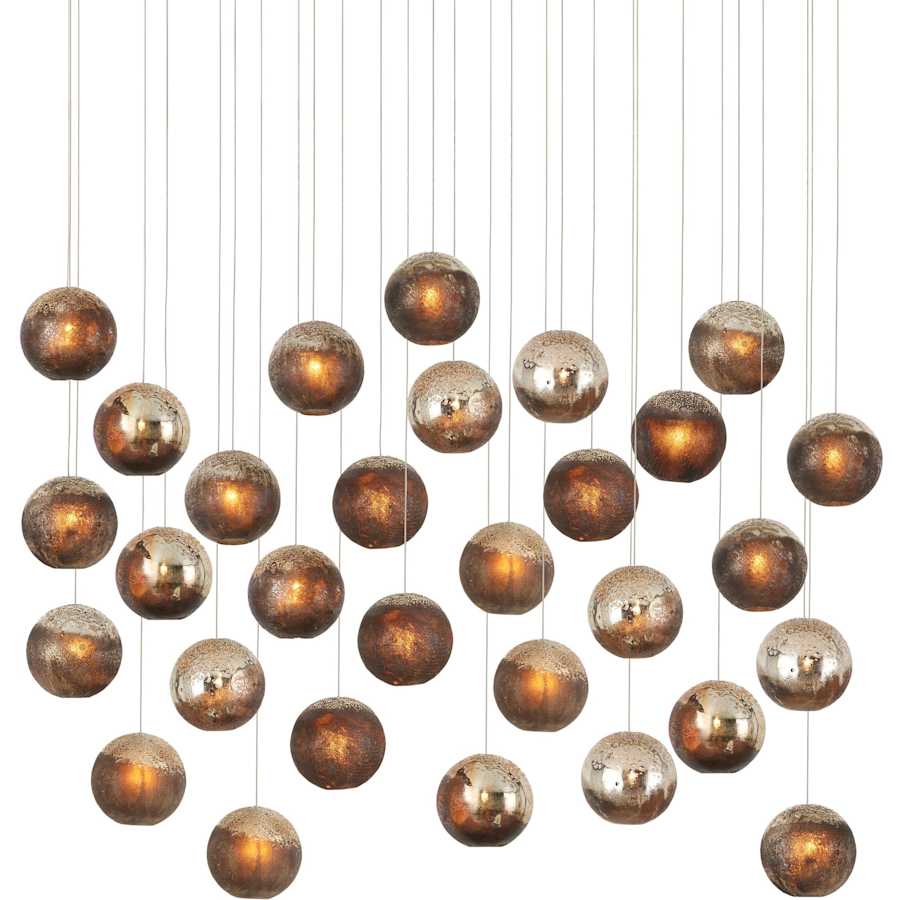 Currey and Company Pathos 30 Light 54" Wide Linear Pendant