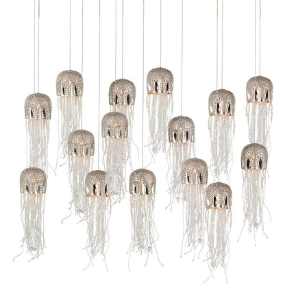 Currey and Company Medusa 15 Light 48" Wide Linear Pendant