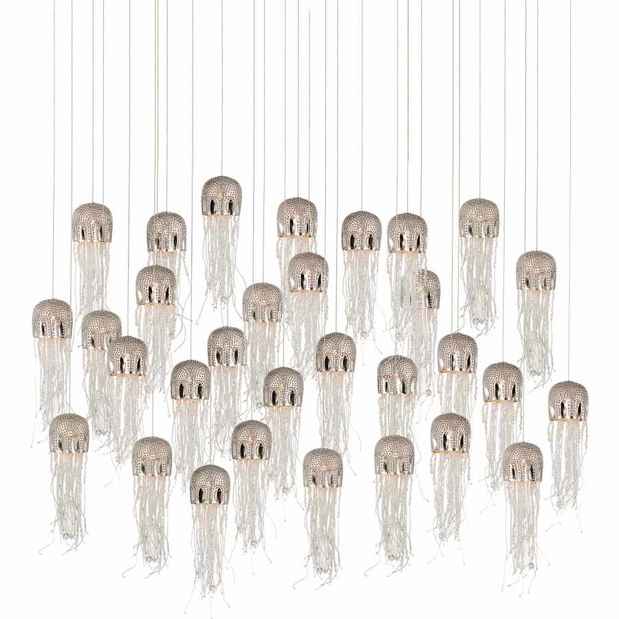 Currey and Company Medusa 30 Light 54" Wide Linear Pendant