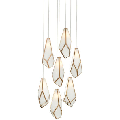 Currey and Company Glace 7 Light 15" Wide Multi Light Pendant