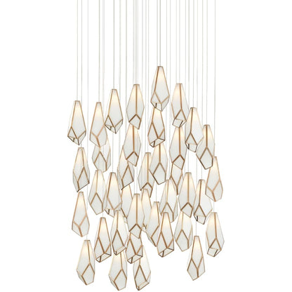 Currey and Company Glace 36 Light 35" Wide Multi Light Pendant