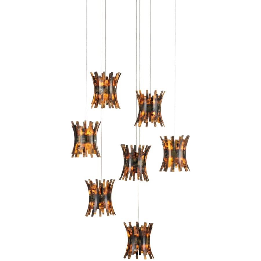 Currey and Company Alsop 7 Light 17" Wide Multi Light Pendant