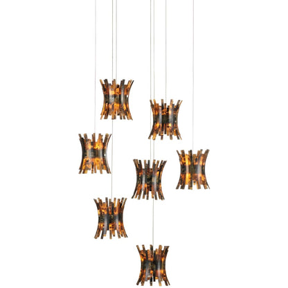 Currey and Company Alsop 7 Light 17" Wide Multi Light Pendant