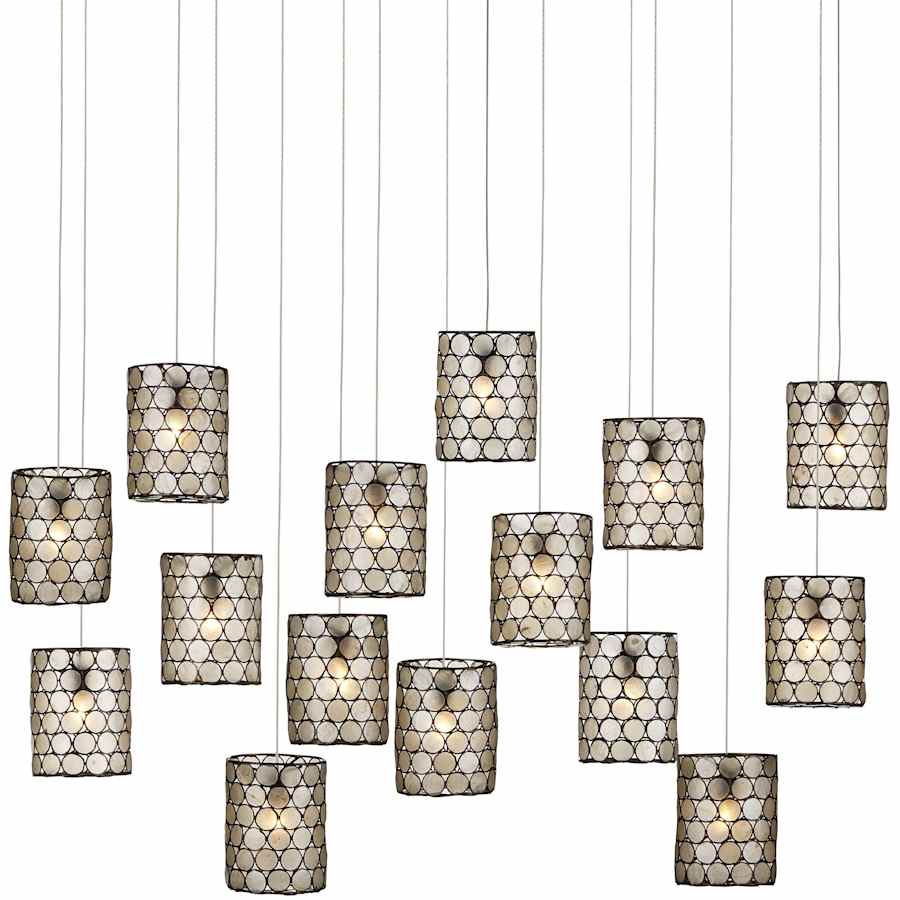 Currey and Company Regatta 15 Light 48" Wide Linear Pendant