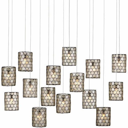 Currey and Company Regatta 15 Light 48" Wide Linear Pendant