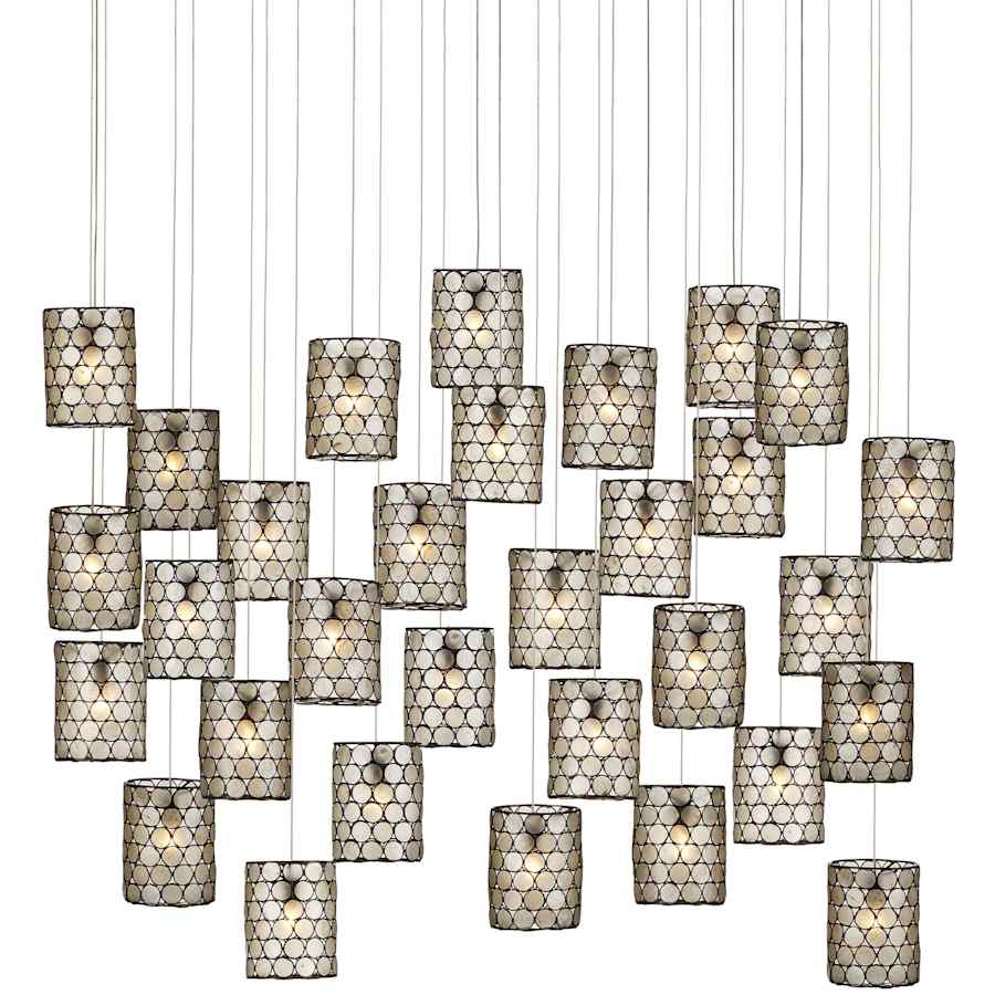 Currey and Company Regatta 30 Light 54" Wide Linear Pendant
