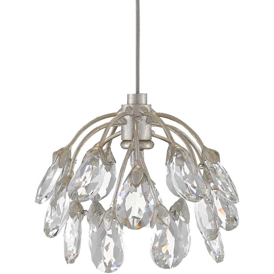 Currey and Company Crystal Bud 7 Light 58" Wide Linear Pendant