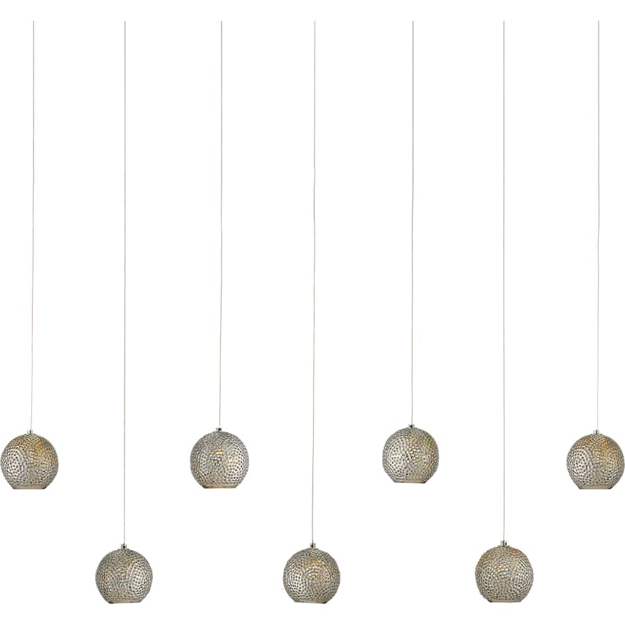 Currey and Company Giro 7 Light 59" Wide Linear Pendant