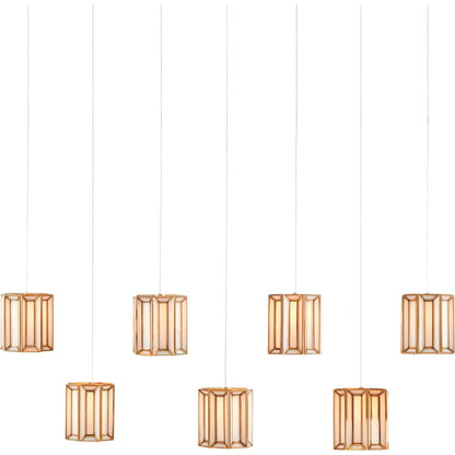 Currey and Company Daze 7 Light 60" Wide Linear Pendant
