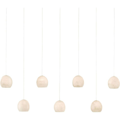 Currey and Company Lazio 7 Light 59" Wide Linear Pendant