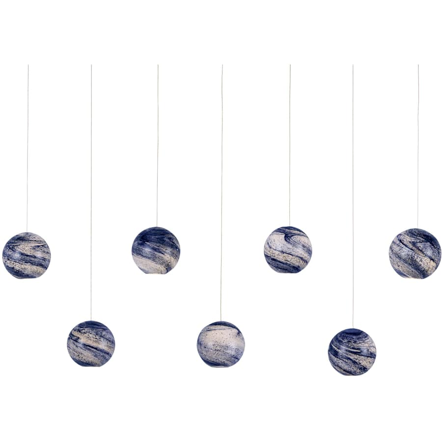 Currey and Company Palatino 7 Light 57" Wide Linear Pendant