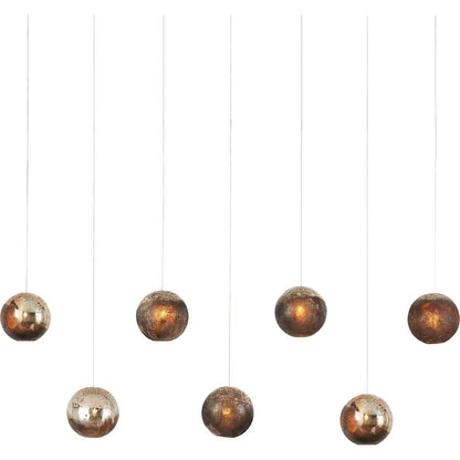 Currey and Company Pathos 7 Light 57" Wide Linear Pendant