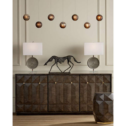 Currey and Company Pathos 7 Light 57" Wide Linear Pendant