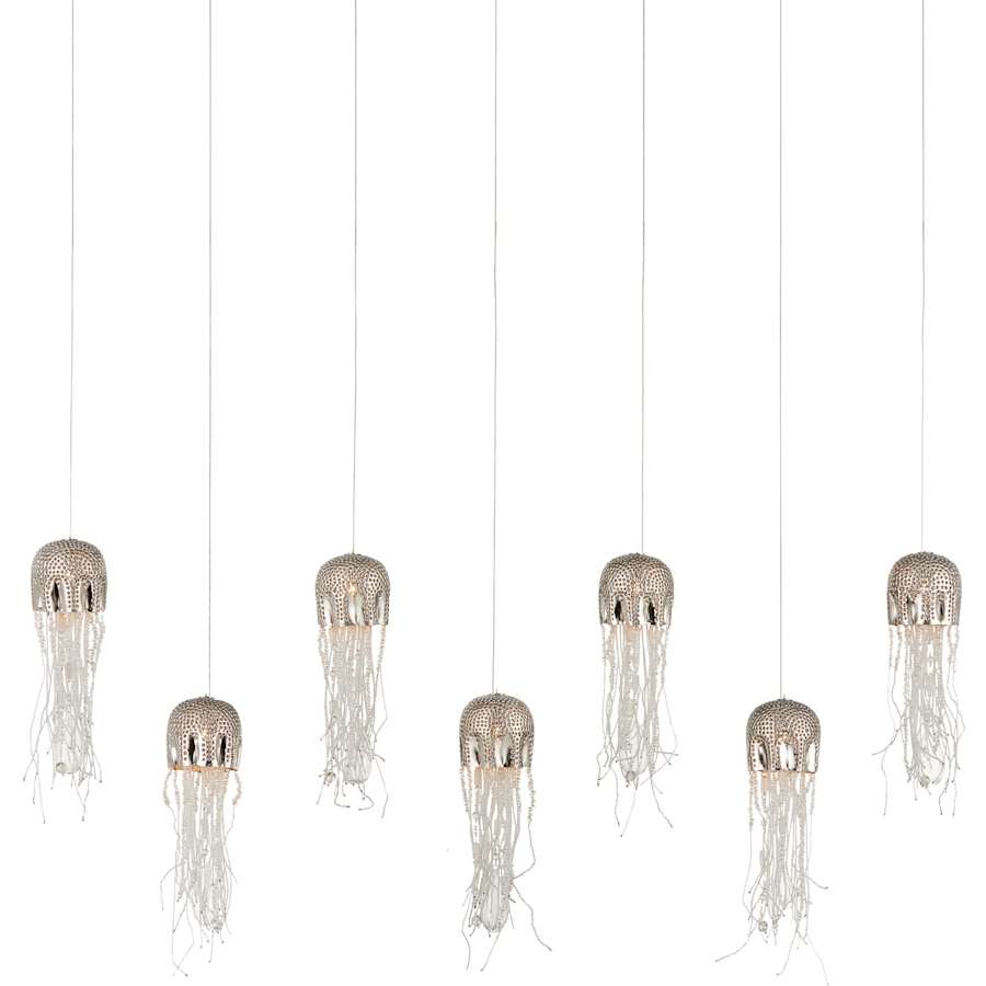 Currey and Company Medusa 7 Light 57" Wide Linear Pendant