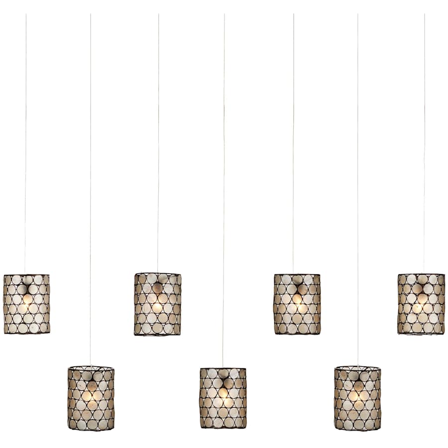 Currey and Company Regatta 7 Light 57" Wide Linear Pendant