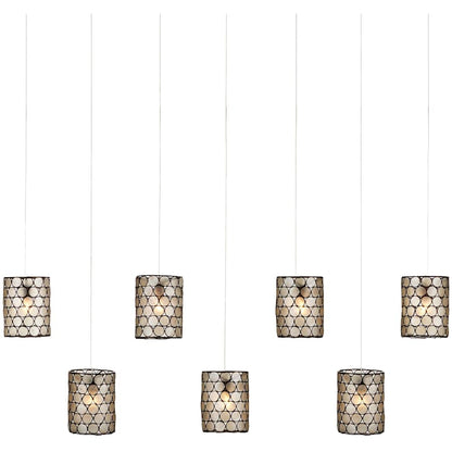Currey and Company Regatta 7 Light 57" Wide Linear Pendant