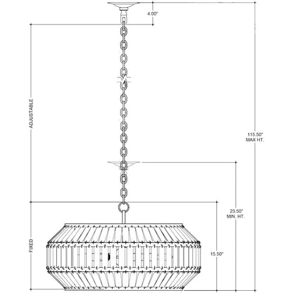 Currey and Company Centurion 6 Light 29" Wide Ring Chandelier