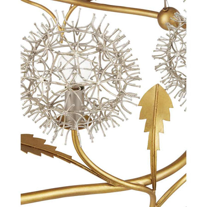 Currey and Company Dandelion 9 Light 39" Wide Ring Chandelier
