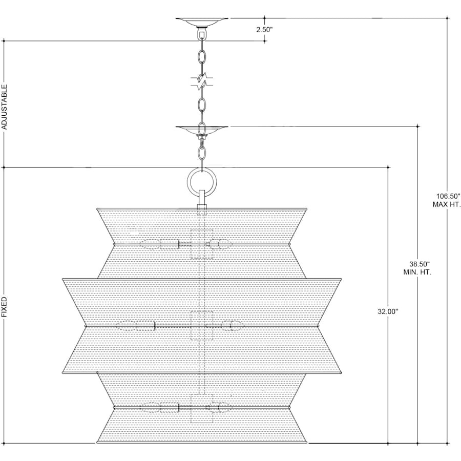 Currey and Company Phebe 9 Light 32" Wide Waterfall Chandelier
