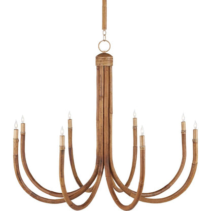 Currey and Company 8 Light 43" Wide Candle Style Chandelier