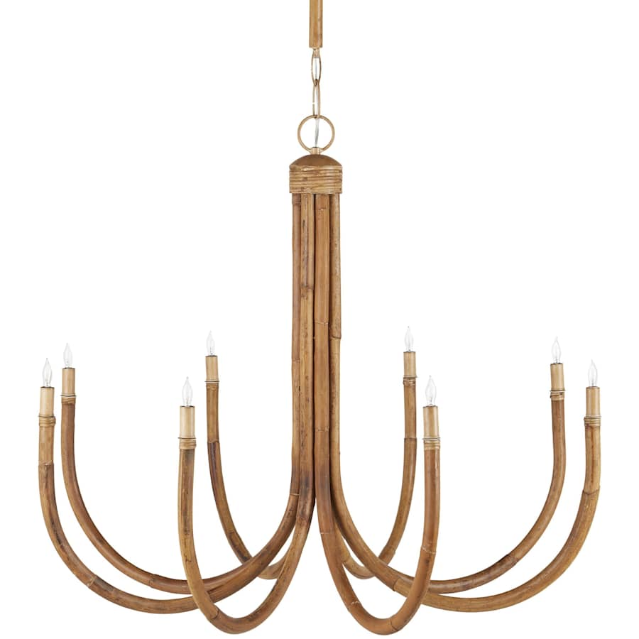 Currey and Company 8 Light 43" Wide Candle Style Chandelier