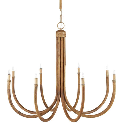 Currey and Company 8 Light 43" Wide Candle Style Chandelier