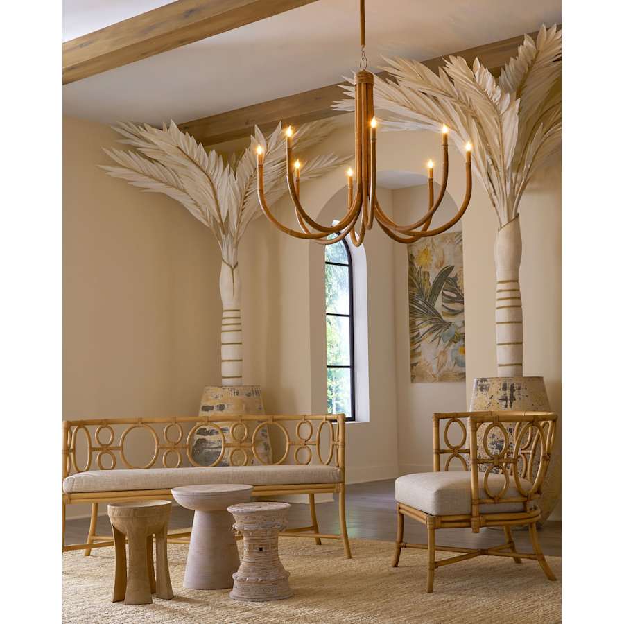 Currey and Company 8 Light 43" Wide Candle Style Chandelier