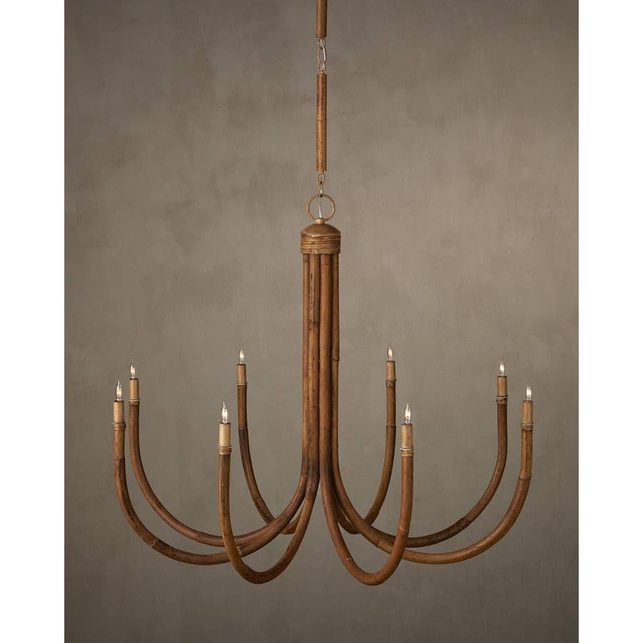 Currey and Company 8 Light 43" Wide Candle Style Chandelier