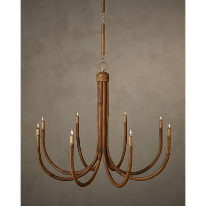Currey and Company 8 Light 43" Wide Candle Style Chandelier
